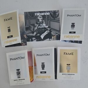 New Never Used Paco Rabanne For Her & Fame & Phantom him mix Samples 5x RABANNE